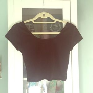 textured crop top